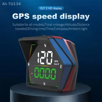 G21 GPS Head Up Display (HUD) – Digital GPS Speedometer MPH/KMH with Overspeed Alarm & Compass